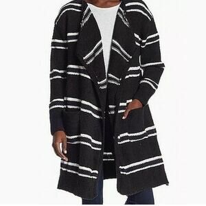 &. Layered Striped Cardigan Large